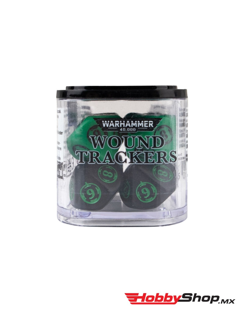 Games Workshop - Warhammer 40 000: Wound Trackers Dice Set Green / Black En Existencia