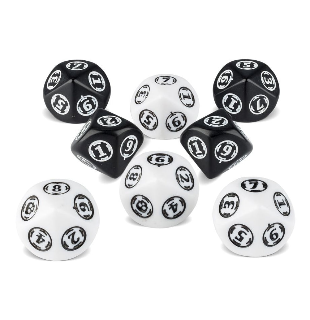 Games Workshop - Warhammer 40 000: Wound Trackers Dice Set White / Black En Existencia