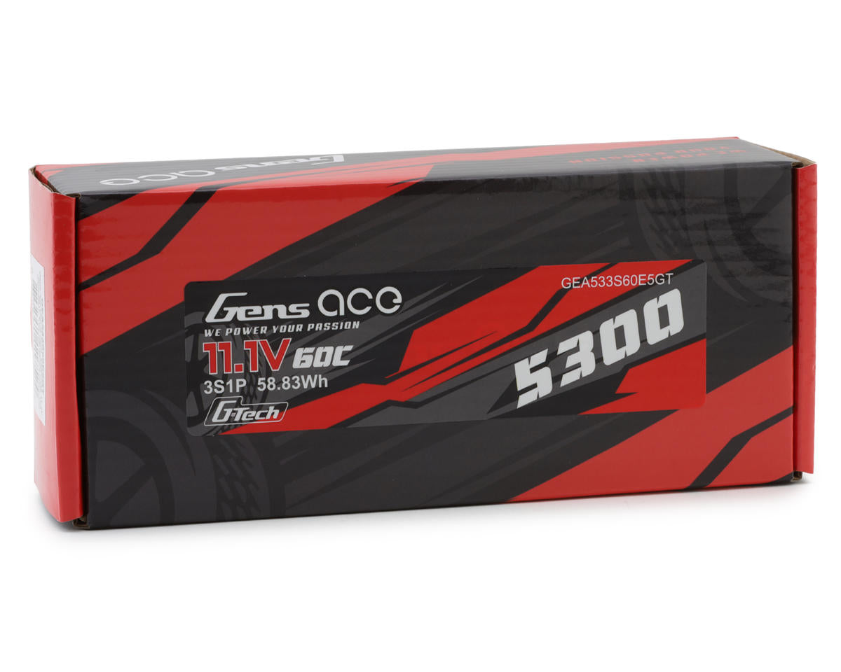 Gens Ace - G-Tech Smart 3S LiPo Battery 60C (11.1V/5300mAh) w/EC5 Connector
