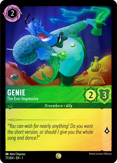 Carta It Calls Me,Set Into the Inklands, Número de Tarjeta 61 , Color Amethyst, Rarity Uncommon