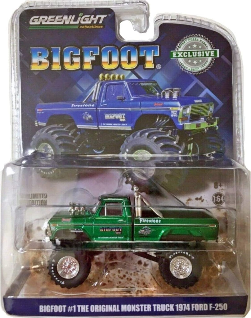 Greenlight - Bigfoot #1 The Original Monster Truck Green 1974 Ford F-250 (Hobby Exclusive) Escala
