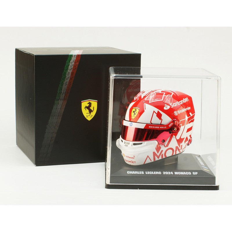 LookSmart - Casco Charles Leclerc Mónaco GP 2024, escala 1:5