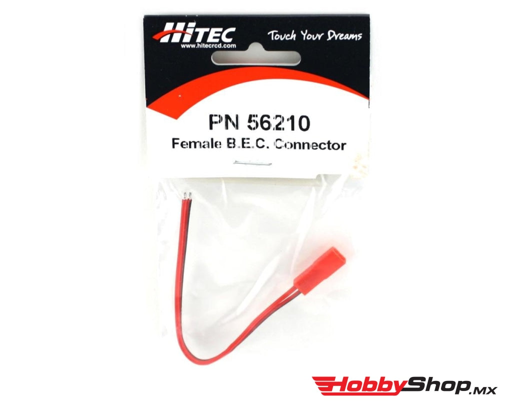 Hitec - Red Jst Bec Connector And Lead (Female) En Existencia