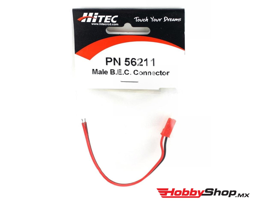 Hitec - Red Jst Bec Connector And Lead (Male) En Existencia