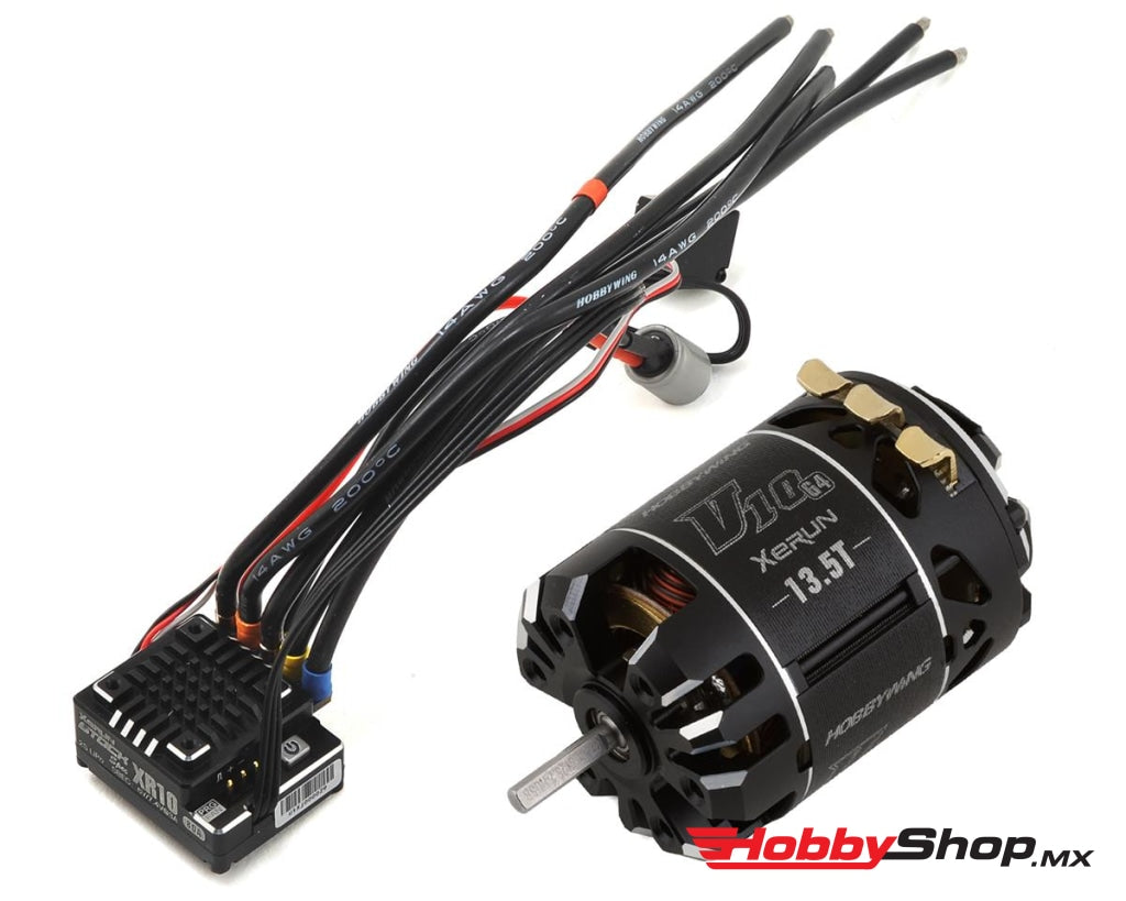 Hobbywing - Combo Xr10 Stock 2S Esc With V10 G4 13.5T Motor En Existencia