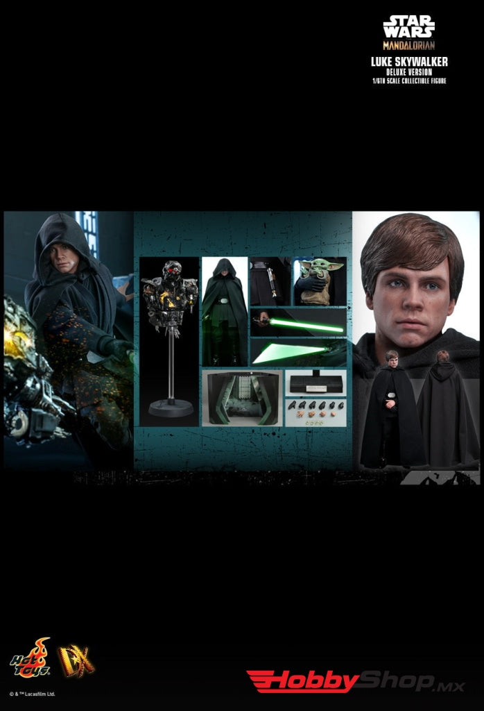 Hot Toys Dx Series - The Mandalorian Luke Skywalker Edición Deluxe Escala 1/6 En Existencia