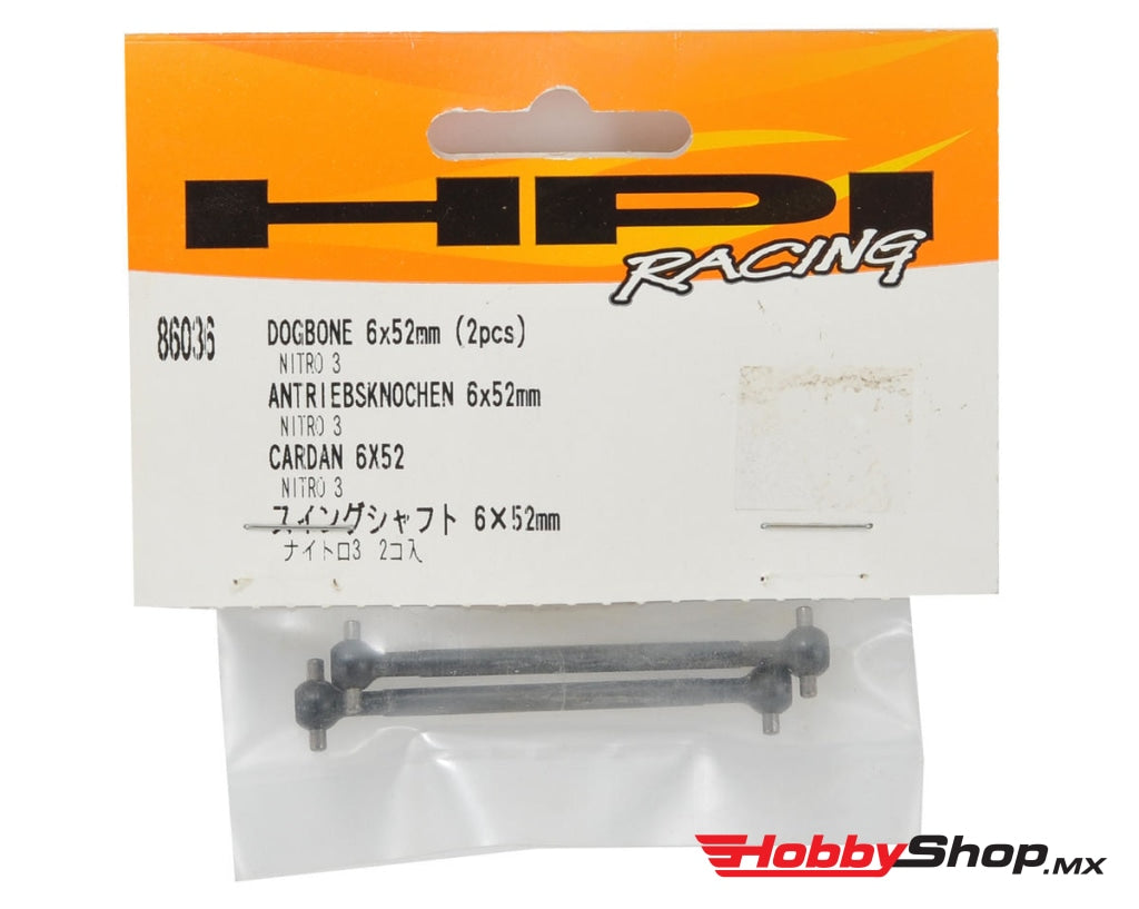 Hpi Racing - Dogbone 6X52Mm (2Pcs) Nitro 3 En Existencia