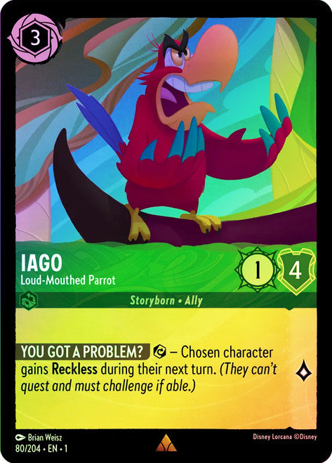 Carta The Lamp,Set Into the Inklands, Número de Tarjeta 64 , Color Amethyst, Rarity Rare