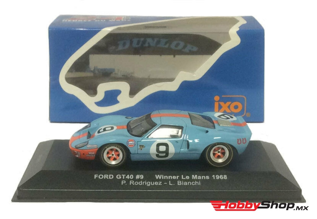 Ixo Models - Ford Gt40 Gulf #9 Ganador 24H Lemans 1968 Rodriguez / Bianchi Escala 1:43 En Existencia