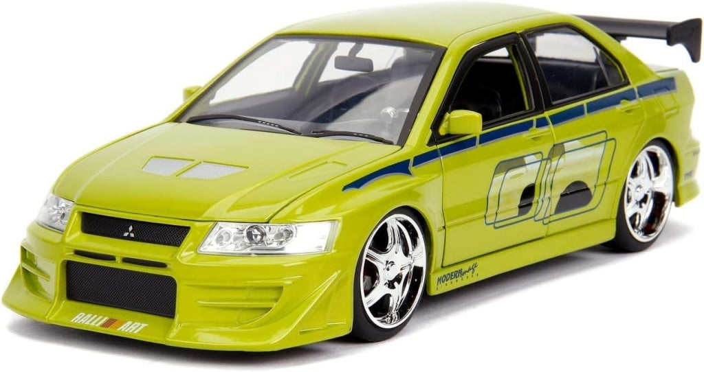 Jada Toys - Fast & Furious Brians Mitsubishi Lancer Evolution Vii Escala 1:24 En Existencia