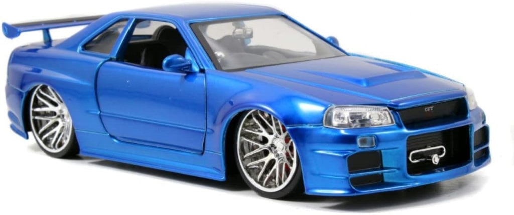 Jada Toys - Fast & Furious Brians Nissan Skyline Gt-R (Bnr34) Escala 1:24 En Existencia