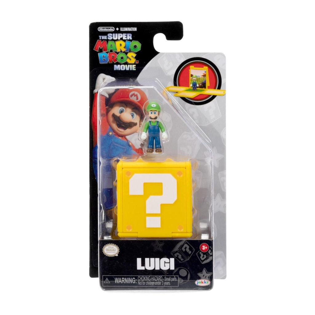 Jakks Pacific - Super Mario Bros Movie: Mini Figura Luigi En Existencia