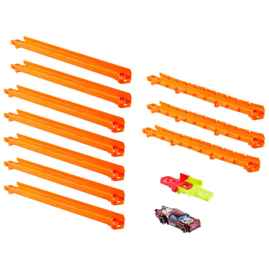 Mattel - Hot Wheels Track Creator Vehículo y Pista Pack Básico