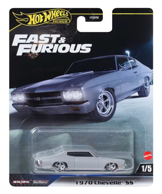 Mattel - Hot Wheels Collector Vehículo de Colección Auto Fast & Furious 1970 Chevelle SS 1/5