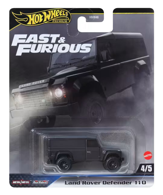 Mattel - Hot Wheels Collector Vehículo de Colección Auto Fast & Furious Land Rover Defender 110 4/5