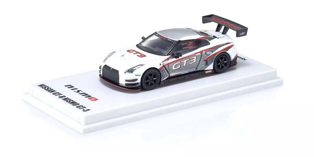 Kyosho - [MOTN] NISMO R35 GT-R GT3 with LED (White), escala 1:64