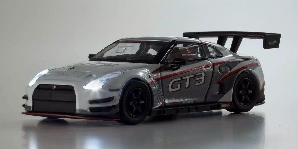 Kyosho - [MOTN] NISMO R35 GT-R GT3 with LED (White), escala 1:64