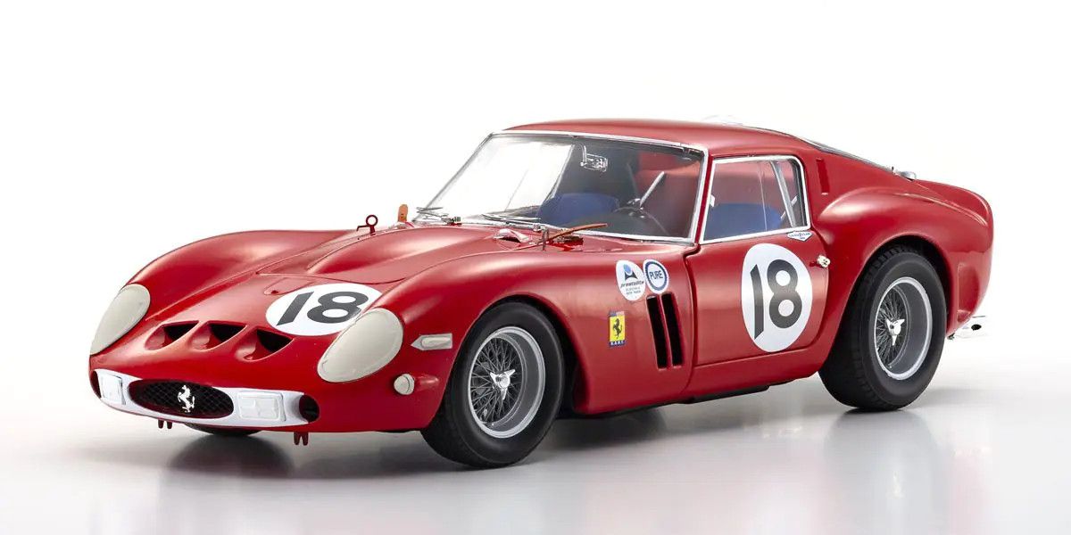 Kyosho - Original 1/18scale Ferrari 250GT0 1963 Daytona 3H #18 (Red), escala 1:18