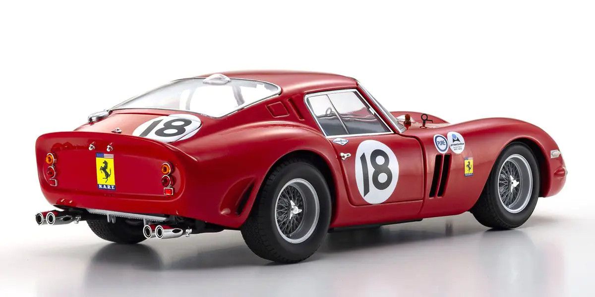 Kyosho - Original 1/18scale Ferrari 250GT0 1963 Daytona 3H #18 (Red), escala 1:18