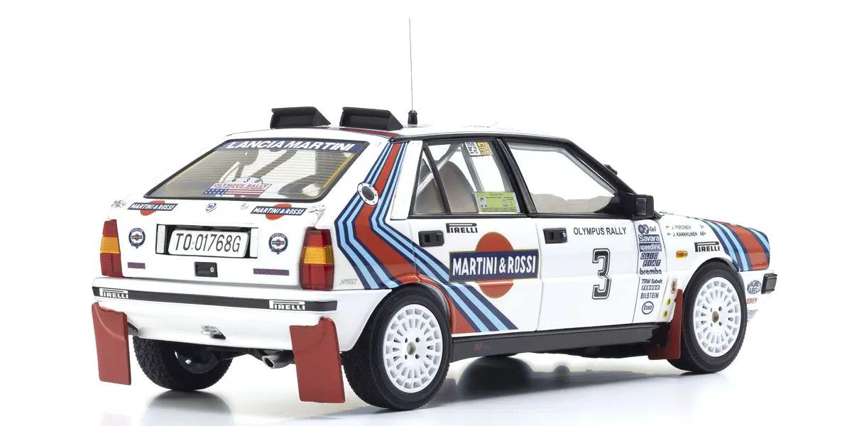Kyosho - Original 1/18scale Lancia Delta HF 4WD Winner Rally Olympus 1987 #3, escala 1:18