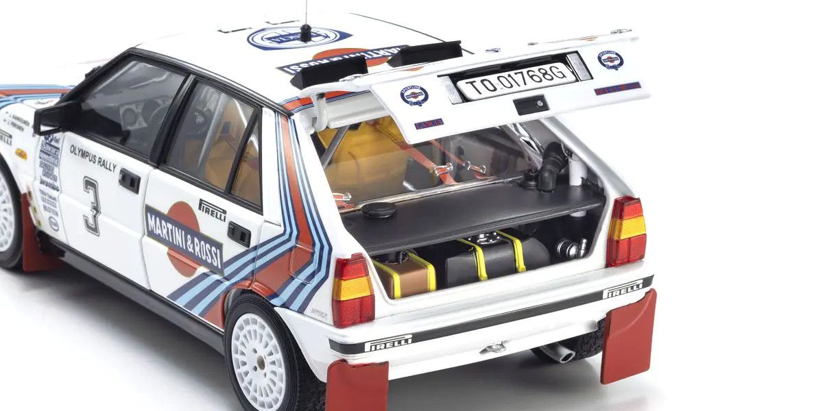 Kyosho - Original 1/18scale Lancia Delta HF 4WD Winner Rally Olympus 1987 #3, escala 1:18