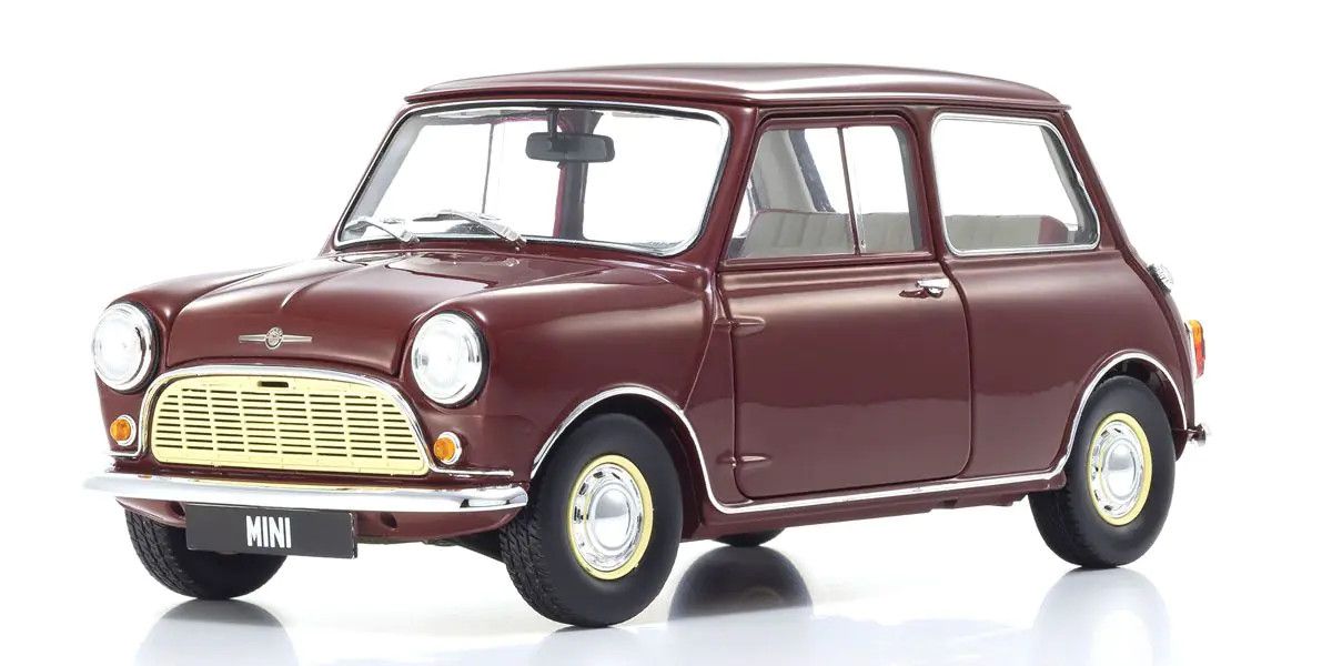 Kyosho - Original 1/18scale Morris Mini Minor (Cherry Red), escala 1:18