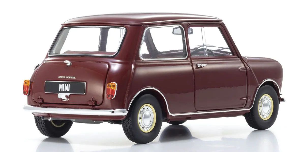 Kyosho - Original 1/18scale Morris Mini Minor (Cherry Red), escala 1:18