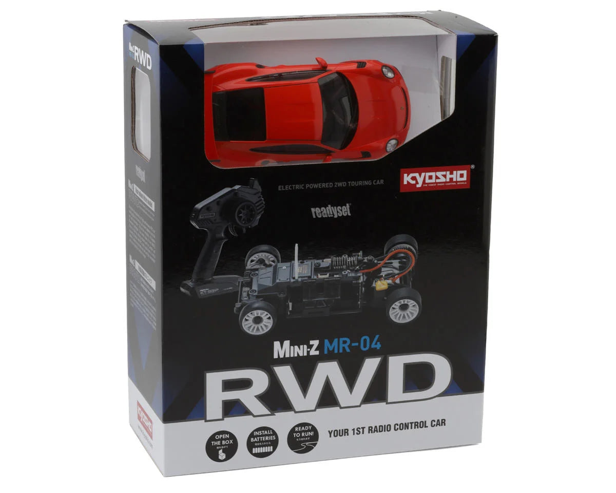 Kyosho - MINI-Z RWD MR-04 readyset Porsche 911 GT3 RS Lava Orange