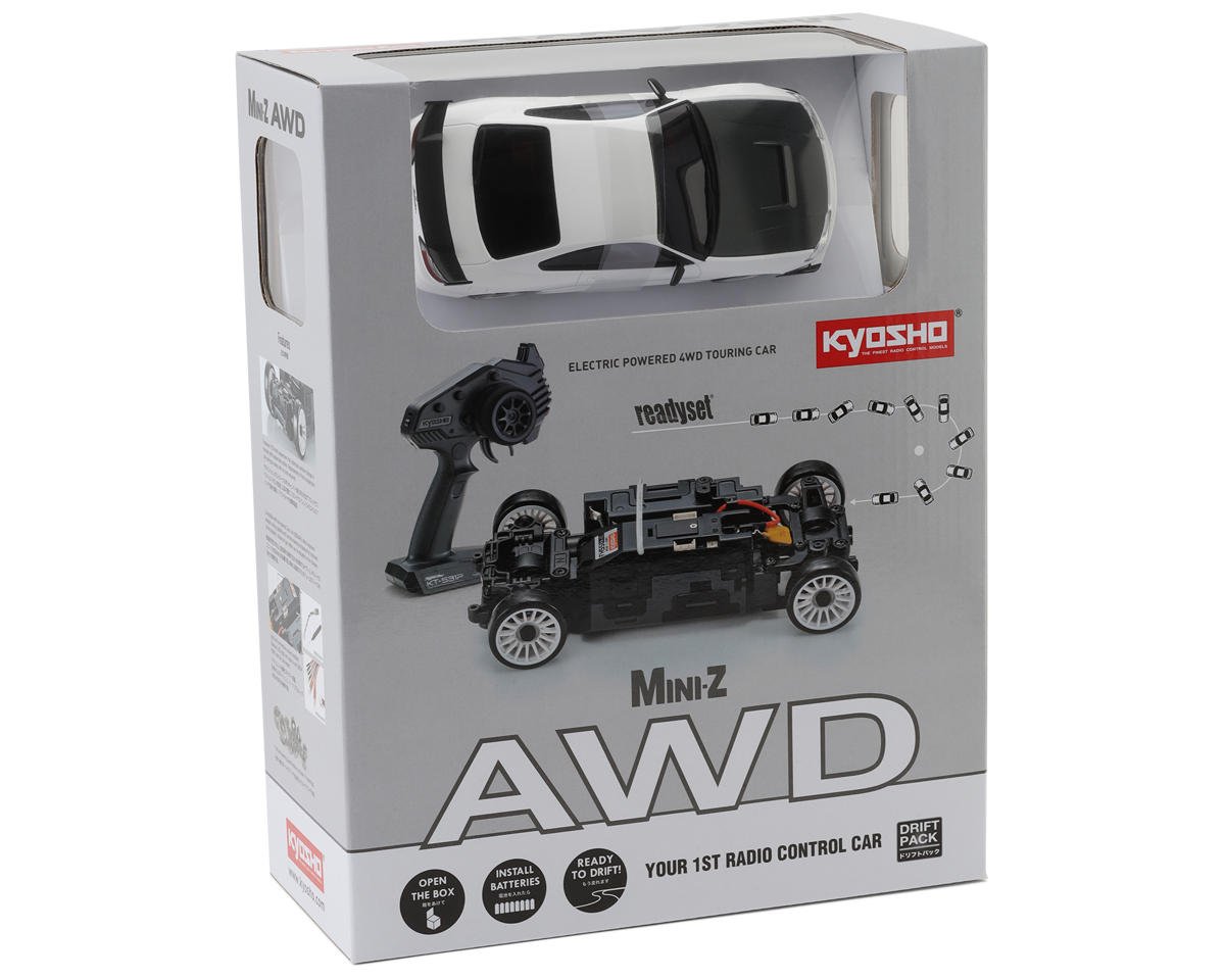 Kyosho - MINI-Z AWD NISSAN SILVIA S15 equipped with GT Wing White