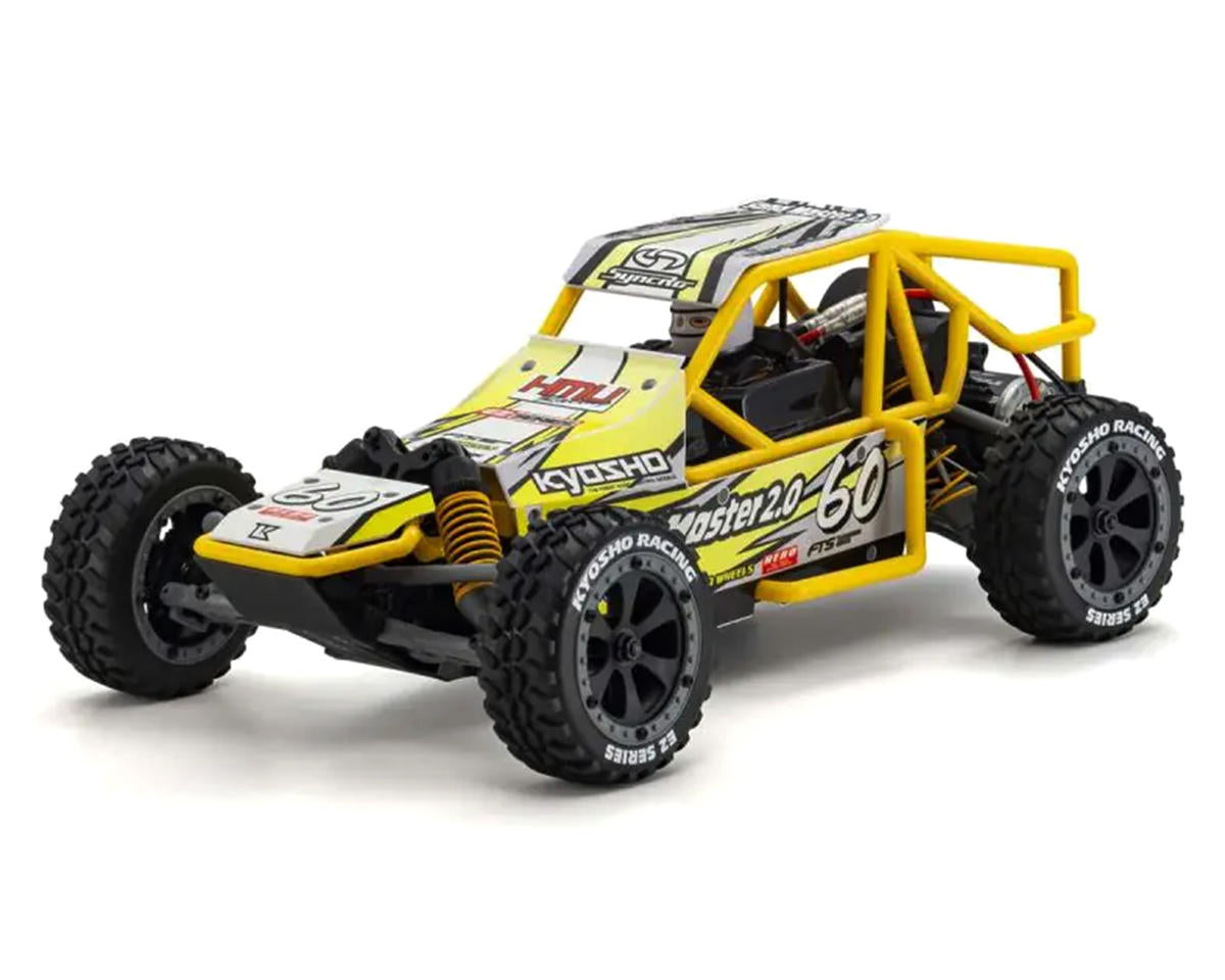 Kyosho - 1:10 Scale RC EP 2WD Buggy EZ Series readyset Sand Master 2.0 Color Type 2 (Yellow)