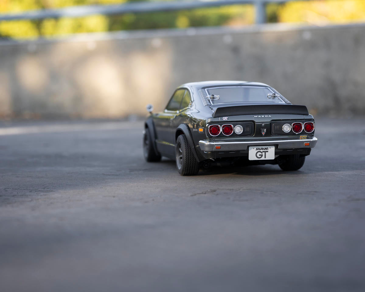 Kyosho - 1/10 Scale Radio Controlled Electric Powered 4WD FAZER Mk2 FZ02 Series Readyset 1972 MAZDA SAVANNA GT Tuned Ver. Green