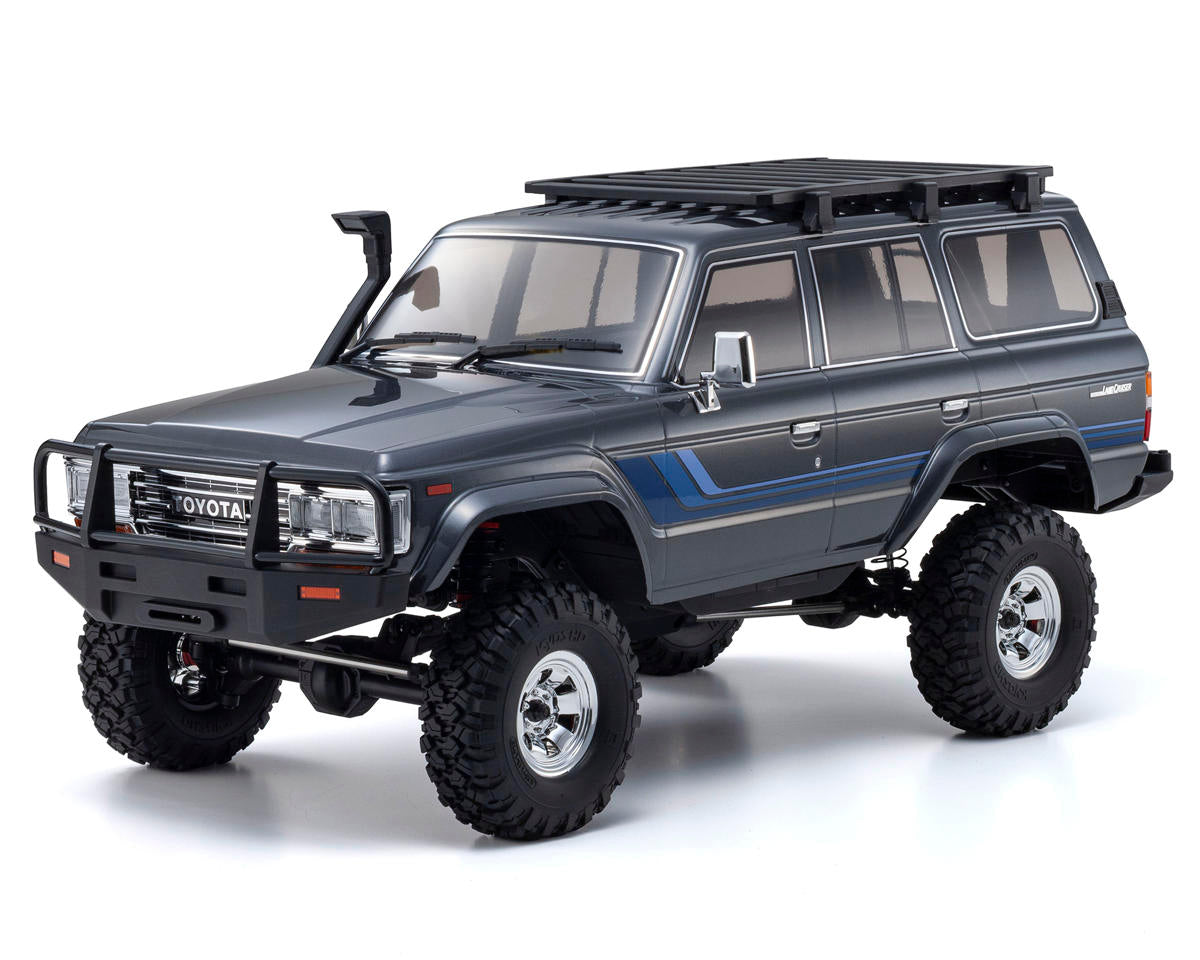 Kyosho - KC10 Toyota Land Cruiser 60 1/10 4WD ReadySet Brushed Rock Crawler (Grey) w/Syncro KT-231P+ 2.4GHz Radio