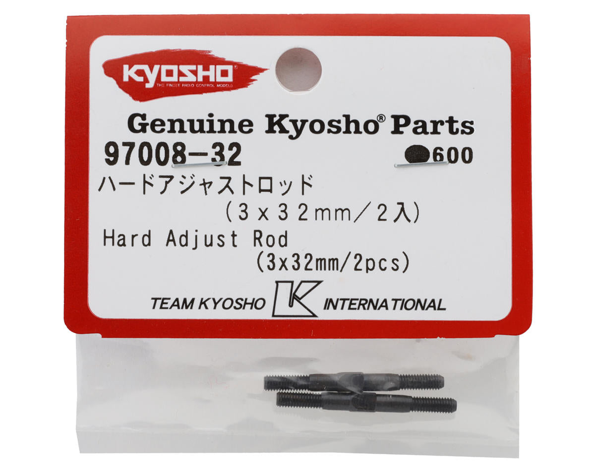 Kyosho - 3x32mm Hard Adjust Rod Turnbuckles (2)