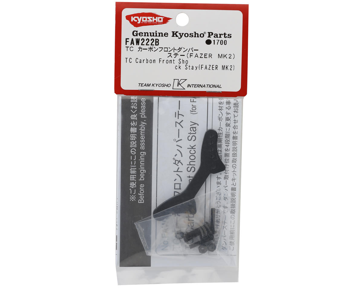 RICAMBIO KYOSHO VZW052 CARBON FRONT SHOCK STAY V-ONE RR EVO/RRR SUPP ANTERIORE