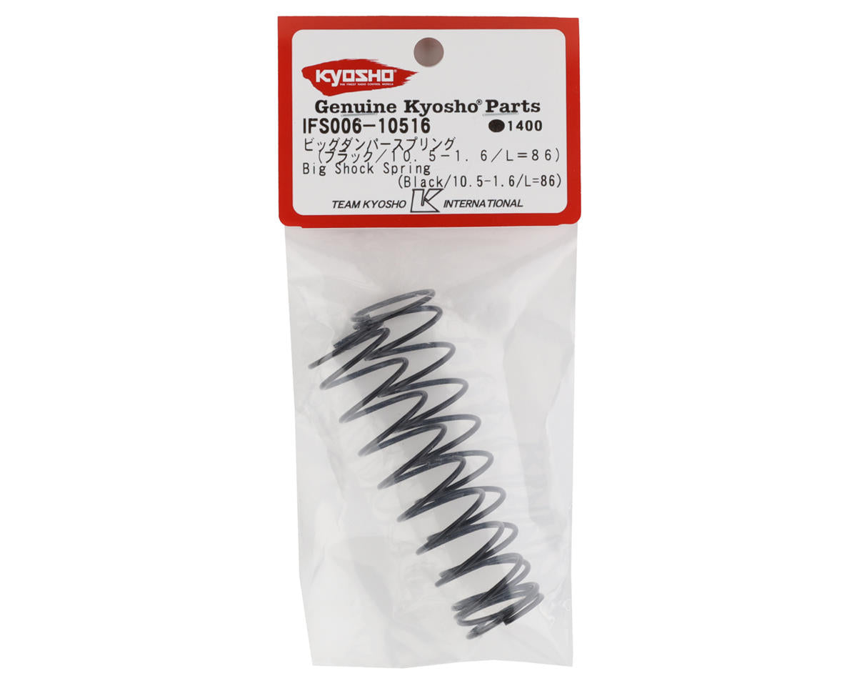 Kyosho - Big Shock Spring (Black / 10.5-1.6 / L=86)