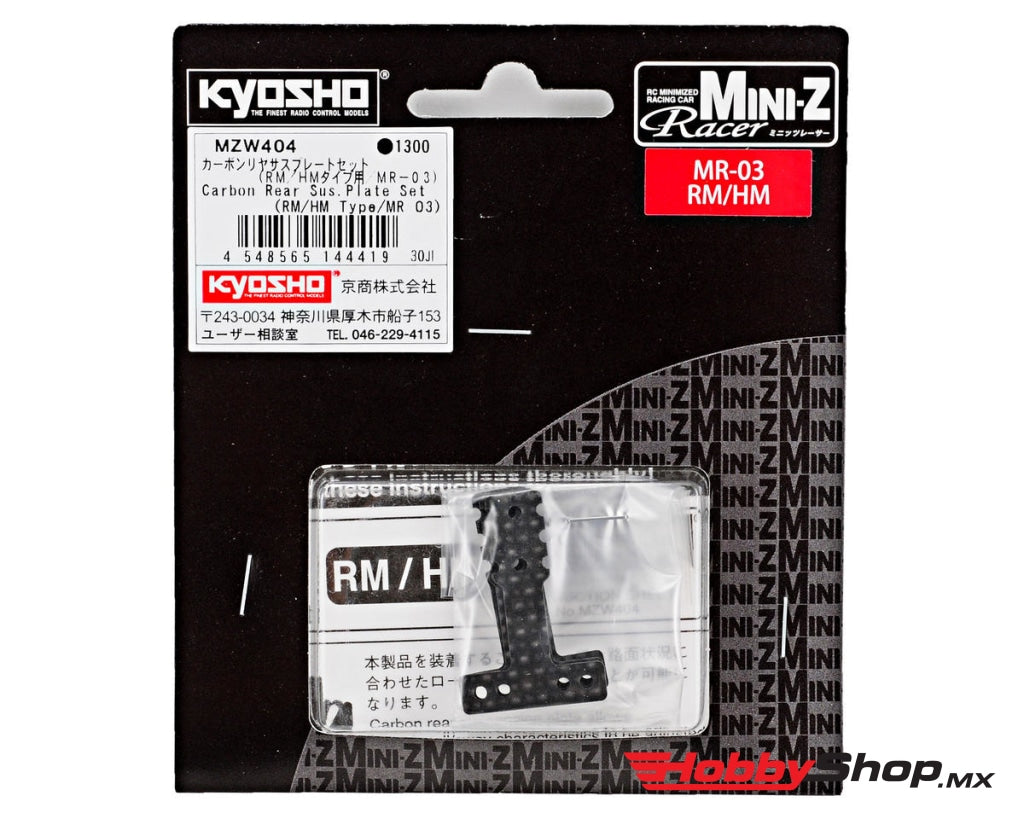 Kyosho - Carbon Rear Suspension Plate Set (Rm/Hm Type/Mr-03) En Existencia