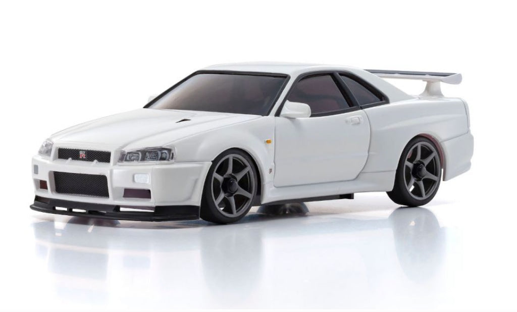 Kyosho - Mini-Z Asc Ma-020S Nissan Skyline Gt-R R34 V.specnur White Body En Existencia