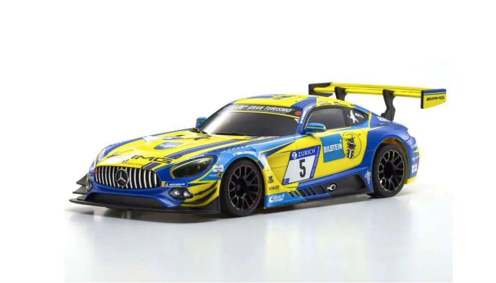 Kyosho - Mini-Z Asc Mr03W-Mm Mercedes-Amg Gt3 Blue/Yellow Body En Existencia