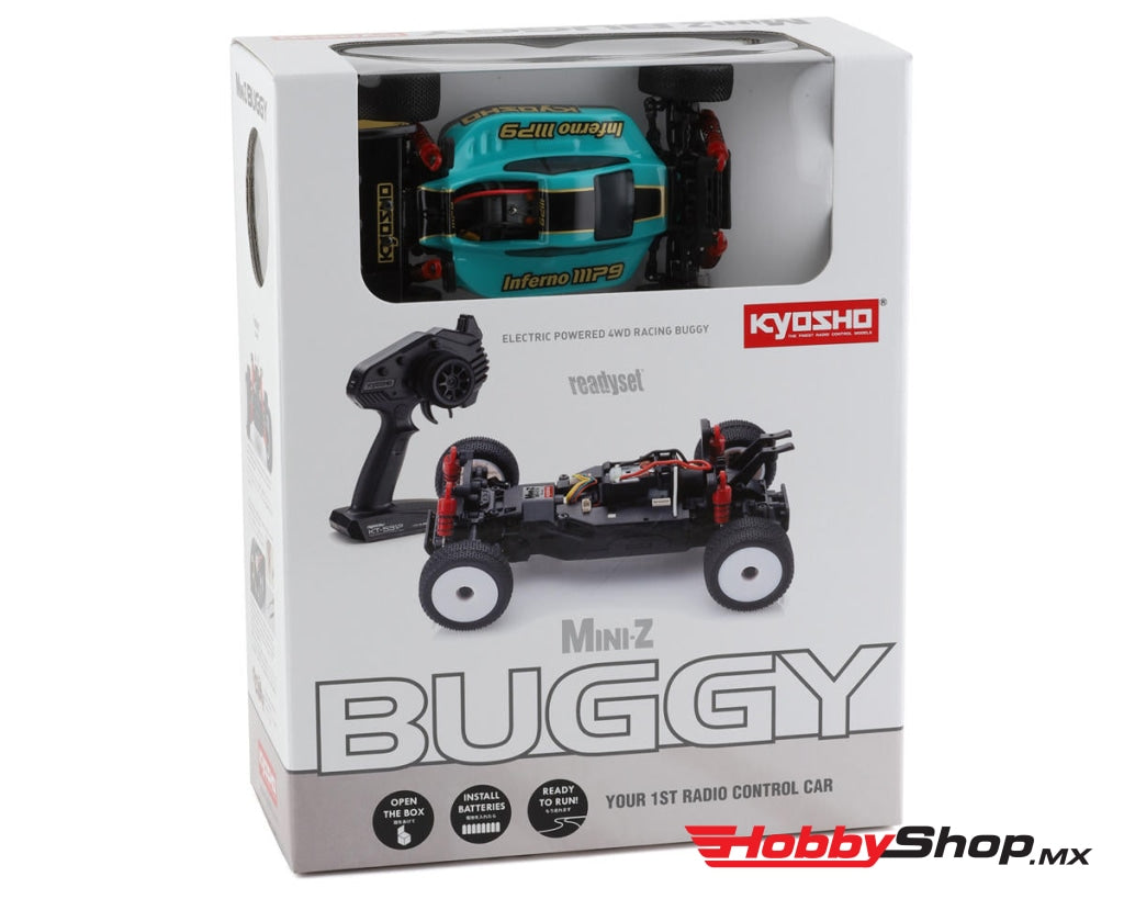 Kyosho - Mini-Z Buggy Readyset Inferno Mp9 Emerald Green / Black En Existencia