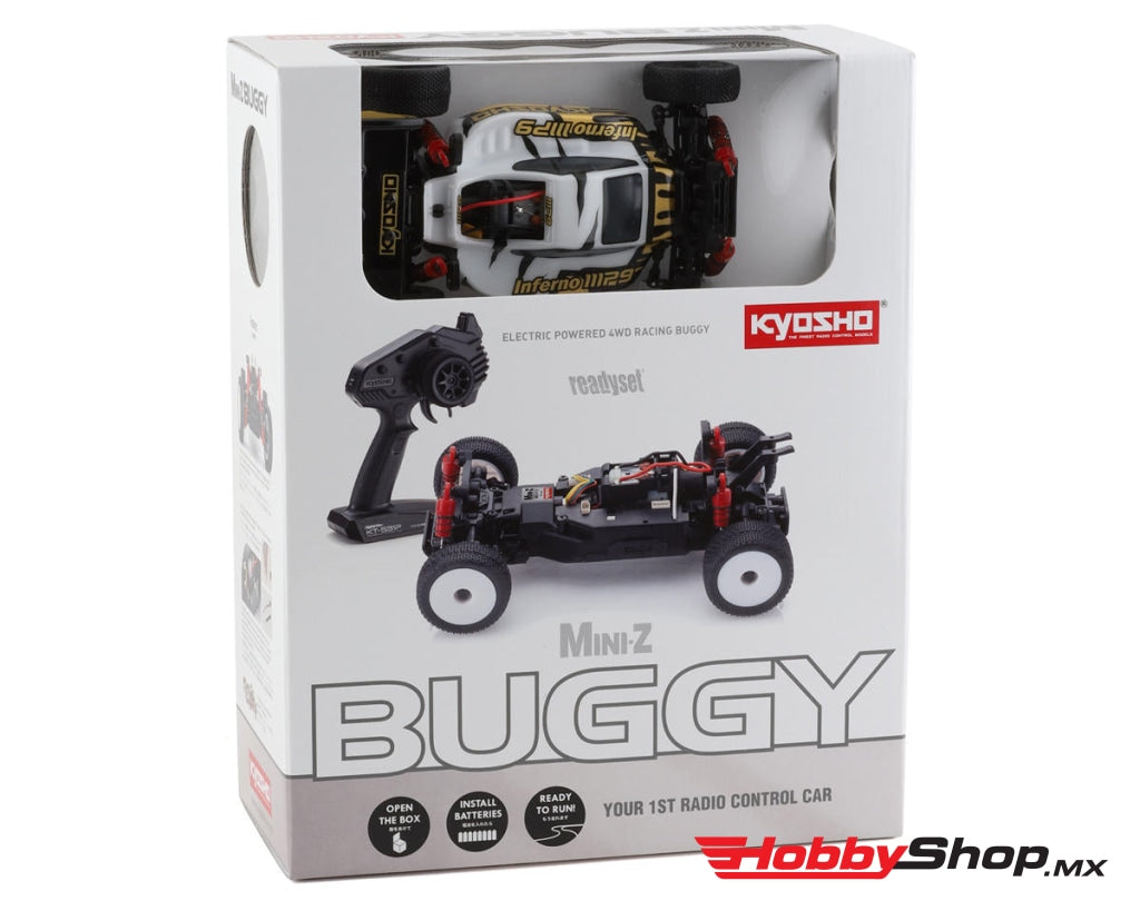 Kyosho - Mini-Z Buggy Readyset Inferno Mp9 White / Black En Existencia