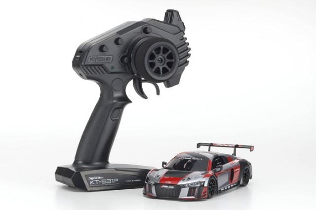 Kyosho - Mini-Z Rwd Audi R8 Lms 2016 Gray/red Mr-03 Readyset En Existencia