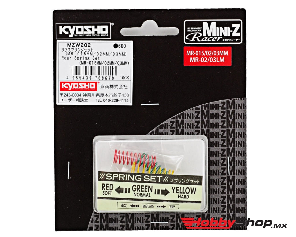 Kyosho - Rear Spring Set (Mr-015Mm / 02Mm 03Mm) En Existencia