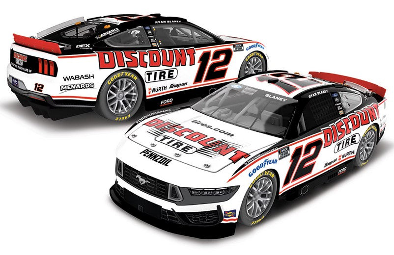 Lionel Racing - Ryan Blaney #12 Discount Tire 2025 Mustang, escala 1:64