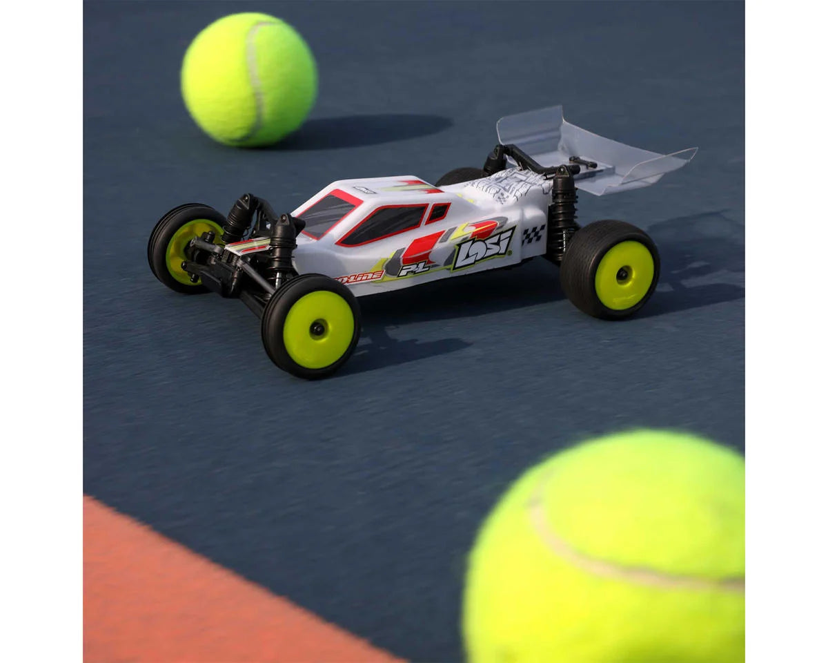 Team Losi - Micro-B 1/24 RTR 2WD Buggy (White) w/2.4GHz Radio, Battery & Charger