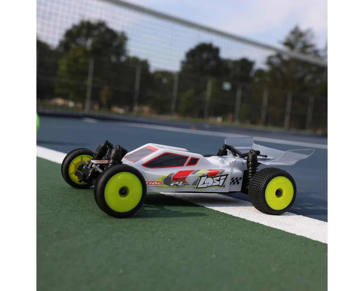 Team Losi - Micro-B 1/24 RTR 2WD Buggy (White) w/2.4GHz Radio, Battery & Charger