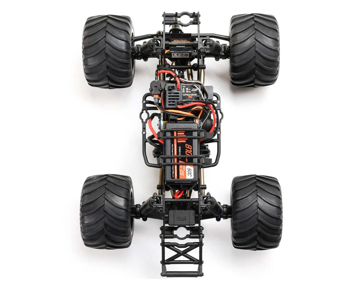 Team Losi - 1/18 Mini LMT Megalodon 2S 4X4 RTR Brushed Monster Truck (Battery & Charger Included), Blue