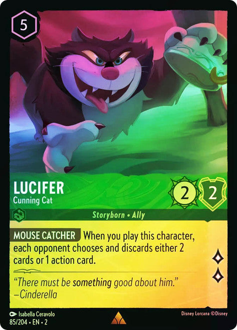 Carta Swing Into Action,Set Ursula´s Return, Número de Tarjeta 62 , Color Amethyst, Rarity Common