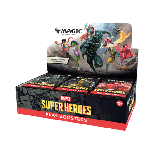 Magic MTG - Universes Beyond- Marvel Super Heroes- Play Booster Display