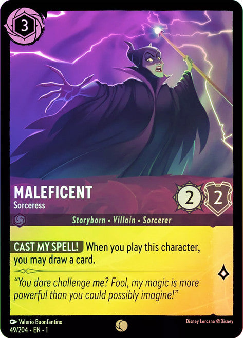 Carta Pride Lands - Pride Rock,Set Into the Inklands, Número de Tarjeta 33 , Color Amber, Rarity Rare