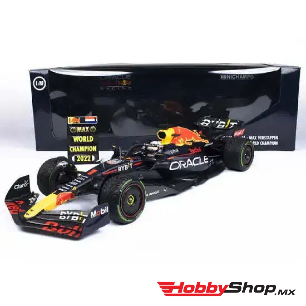 Minichamps - Red Bull F1 Rb18 Team Oracle Racing #1 Winner Japan Gp With Pit Board World Champion